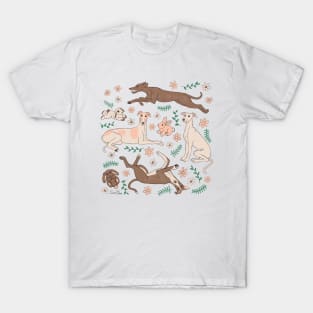 Greyhounds & Stuffed bunnies T-Shirt